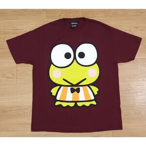 The Hundreds x Sanrio Keroppi Tee T-Shirt Maroon Burgundy Sz XL Short Sleeve